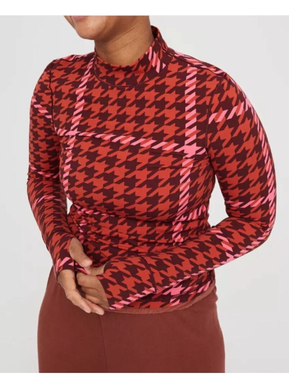 OFFLINE By Aerie Real Me Xtra Long Sleeve Mock Neck T-Shirt
